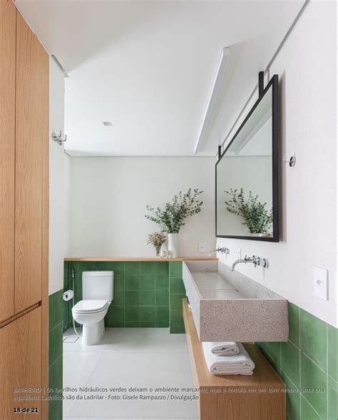 Pin De Aleyne Harris Em Bathroom Banheiro Verde Interior Do Banheiro