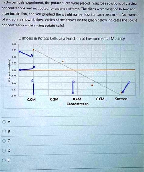 Osmosis In Potatoes Diagram