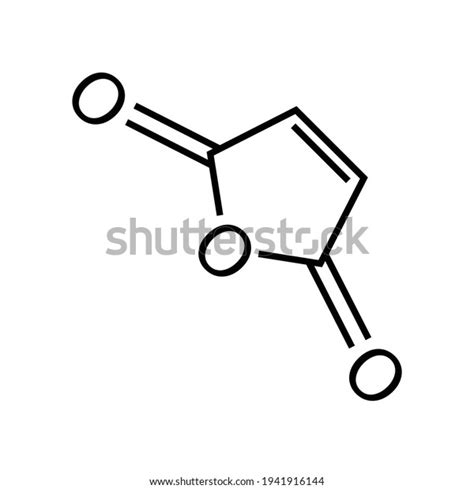 Chemical Structure Maleic Anhydride C4h2o3 Vector Có Sẵn Miễn Phí Bản Quyền 1941916144