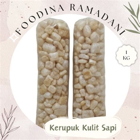 Jual Kerupuk Kulit Krecek Sapi Kerupuk Jangek Rambak Matang Gr