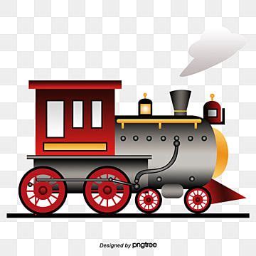 Desenho Animado Locomotiva A Vapor Trem Vetor Dos Desenhos Animados