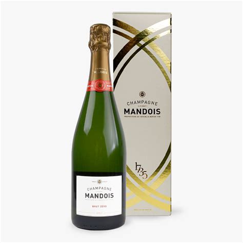 Champagner Mandois Brut Zero L Fl Mit Geschenkbox