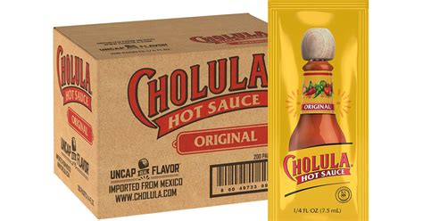 Cholula Hot Sauce Packets 200 Count Only 9 90 Shipped On Amazon Great For Lunch Boxes