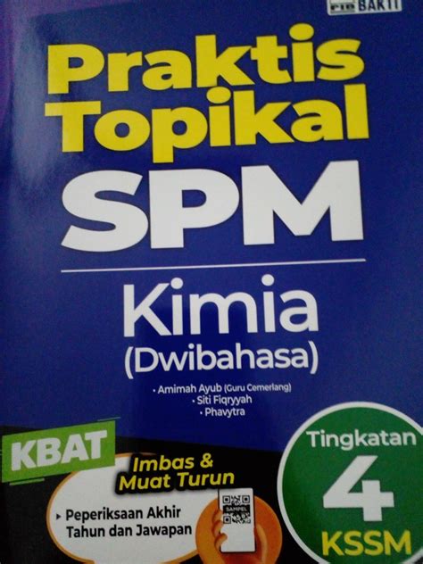 Praktis Topikal Spm Kimia Dwibahasa Tingkatan Kssm Hobbies Toys