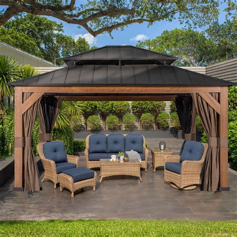 Joyside 15 Ft W X 13 Ft D Aluminum Patio Gazebo Wayfair