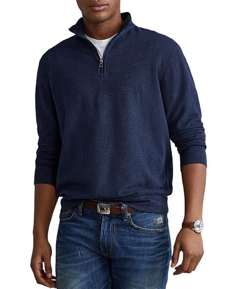 Polo Ralph Lauren Double Knit Quarter Zip Pullover Bloomingdales