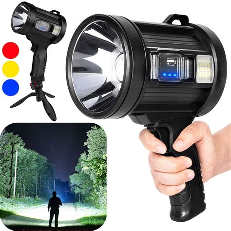 Super Bright Rechargeable Spotlight High Lumens Led Handheld