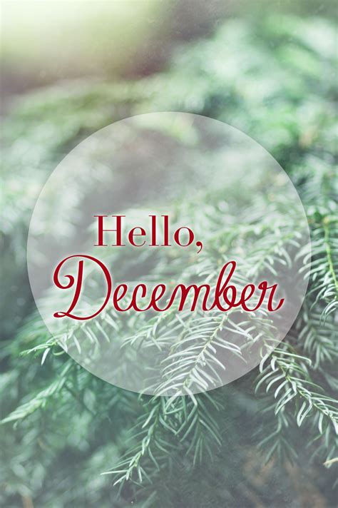 Hello December Wallpaper Hd