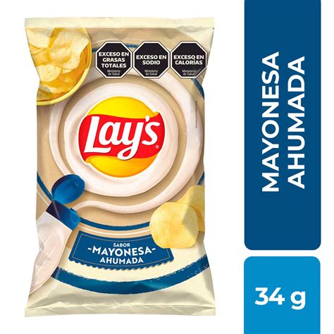 Papas Fritas Sabor A Mayonesa Lays X 34 Gr Jumbo