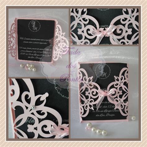 A Magia Do Quilling E Papel Conjunto Casamento Convite Caixa P