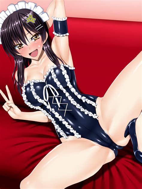 Rule 34 Annoyed Ayuzawa Misaki Black Hair Blush Brown Eyes High Heels Kaichou Wa Maid Sama