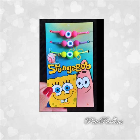 Kit 3 Pulseiras Da Amizade Bob Esponja Infantil Elo7