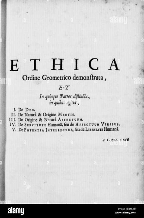 Spinoza ethica hi-res stock photography and images - Alamy