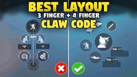 Best 3 And 4 Finger Claw Layout Code For Bgmi Or Pubg Mobile Tips And