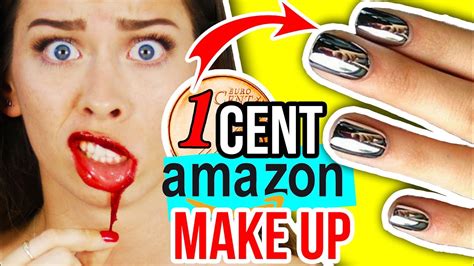 IRRE 1 CENT AMAZON BEAUTY PRODUKTE Im LIVE TEST MAKE UP HAUL