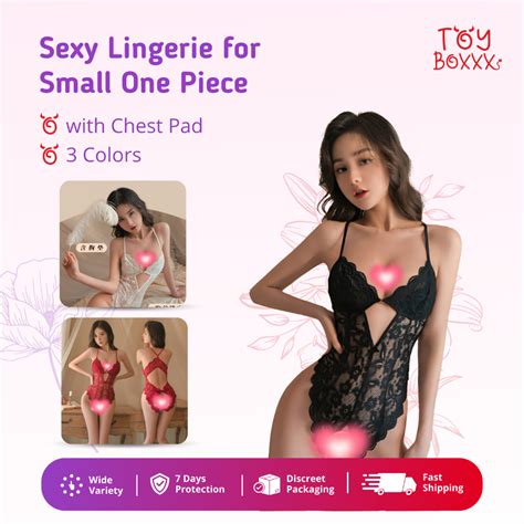 Sexy Lingerie For Small One Piece With Chest Pad White Black Burgundy Hot Outfit Flaunt