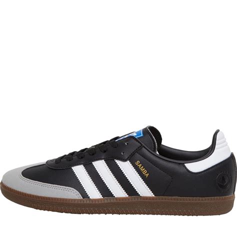 Buy Adidas Originals Mens Samba Vegan Trainers Footwear Whitecore Blackgum 5