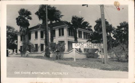 Oak Shore Apartments Fulton Tx Postcard