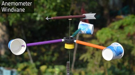 How To Make A Wind Vane Anemometer School Project For Kids Youtube