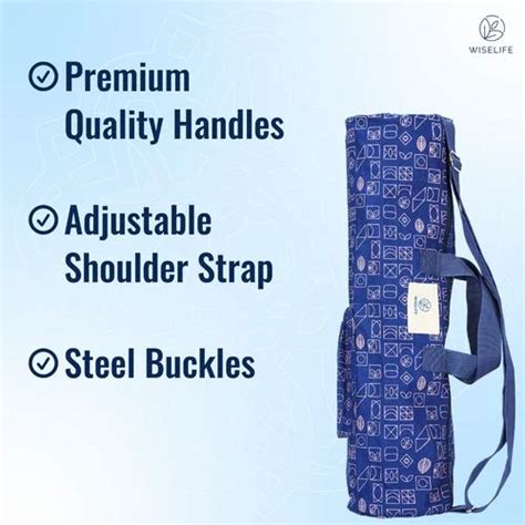 Wiselife Printed Duffle Bag For Yoga Mat With Carry Handle