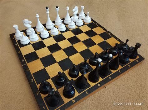 Vintage Russian Chess Set Full Chess Set Plastic Pieces Etsy