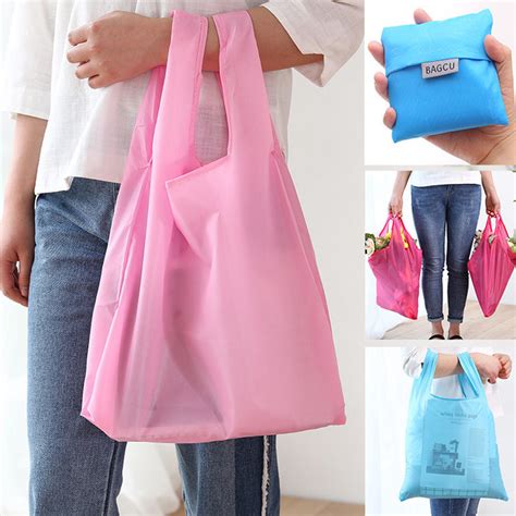 Custom Promotional Nylon Foldable Reusable Shopping Bag Wholesale Non