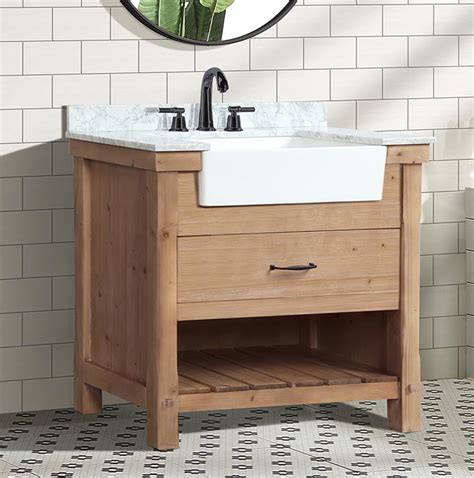 Marina 36 Bathroom Vanity Driftwood Finish Ari Kitchen And Bath