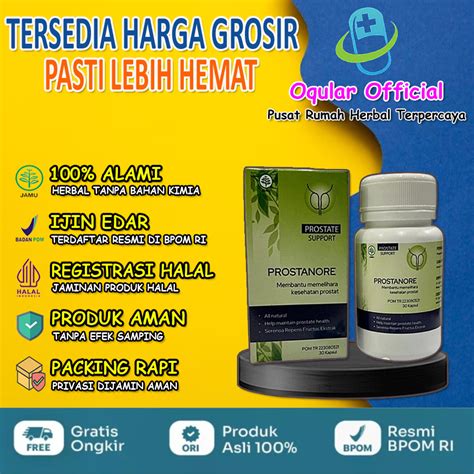 Jual Prostanore Asli Obat Prostat 100 Original Herbal BPOM Shopee