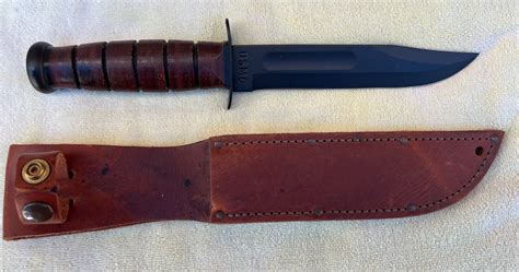 Ka Bar Usmc Marine Mk Fighting Knife Fixed Blade With Sheath Olean