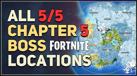 All Chapter 5 Boss Locations Fortnite Underground YouTube