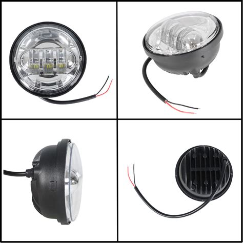 GXYWADY Motorcycle 80W 7 Inch LED Headlight 4 5 Inch Fog Light