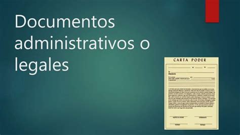 Documentos Administrativos O Legales Ppt