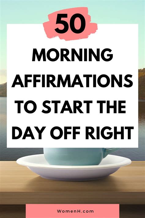 Morning Affirmations For A Productive Day Morning Affirmations