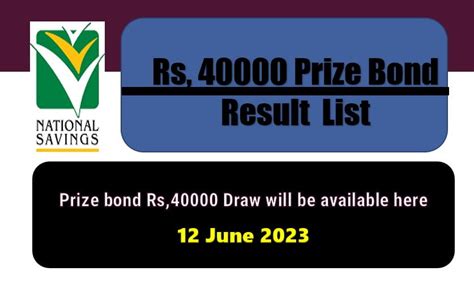 Rs 40000 Prize Bond 12 June 2023 Result Draw No 25 List Muzaffarabad