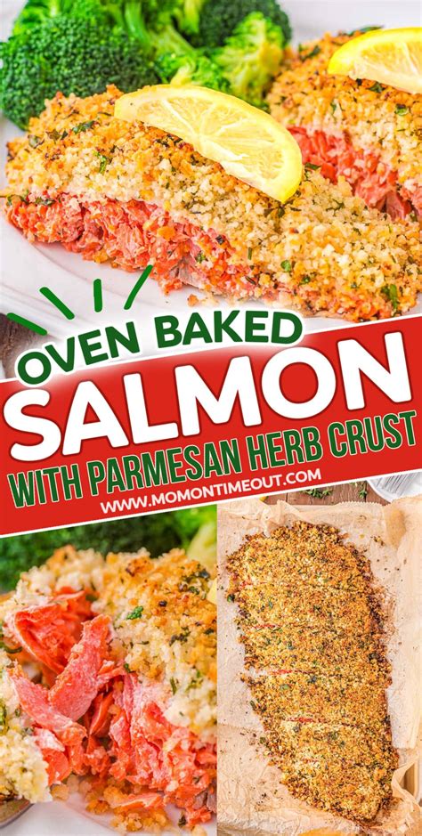 Baked Salmon With Parmesan Herb Crust Mom On Timeout