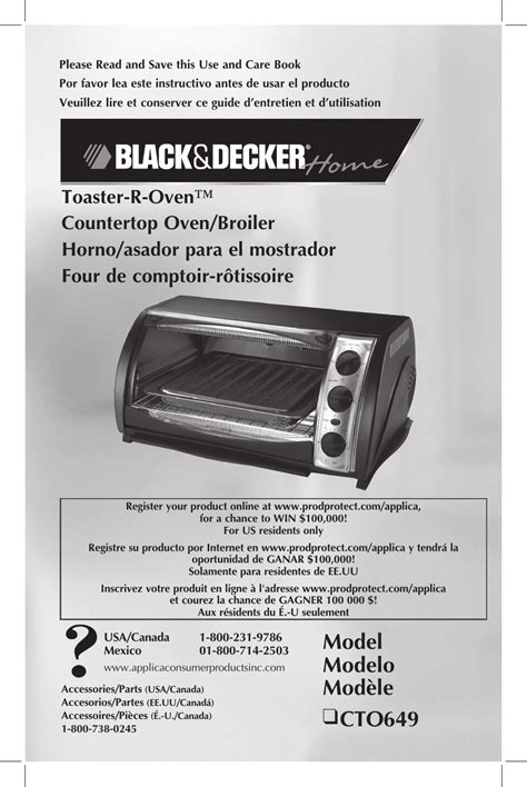 Black & Decker TOASTER-R-OVEN CTO649 User Manual | 15 pages | Original mode