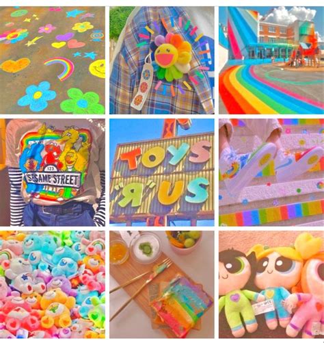 Rainbow Moodboard In Adopt Idea Mood Board Inspiration Mood