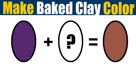 How To Make Baked Clay Color What Color Mixing To Make Baked Clay Youtube