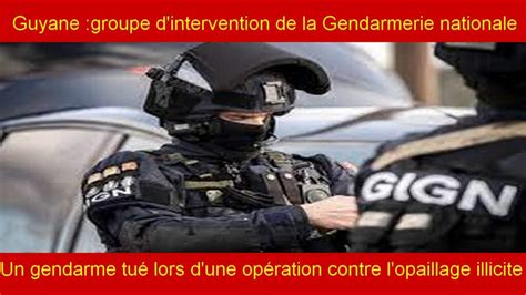 Une Tragédie Sest Produite En Guyane Récemment Alors Quun Gendarme