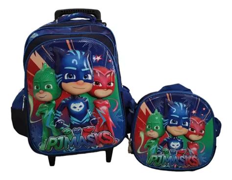 Kit Mochila Escolar Pj Mask Menino Volta As Aulas Parcelamento Sem Juros