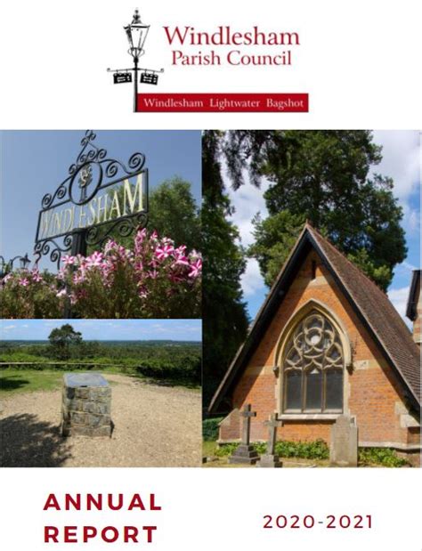 Annual Report 2020 2021 Windlesham Parish Council