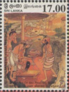 Stamp Kelaniya Rajamaha Vihara Paintings Sri Lanka Vesak Festival