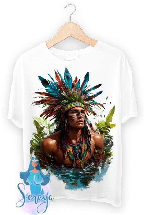 Comprar Camiseta Caboclo Dos Rios Sereya Camisetas De Umbanda