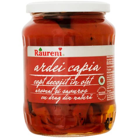 Raureni Ardei Capia Copt In Otet 700g