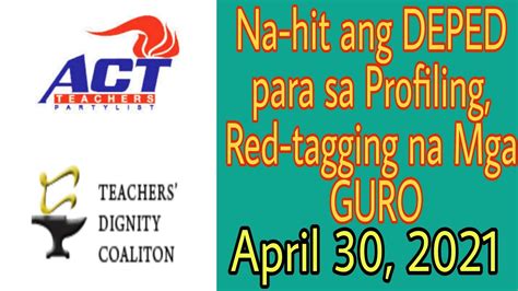 Na Hit Ang Deped Para Sa Profiling Red Tagging Na Mga Guro Wildtvoreg