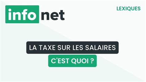 La Taxe Sur Les Salaires Cest Quoi Définition Aide Lexique Tuto