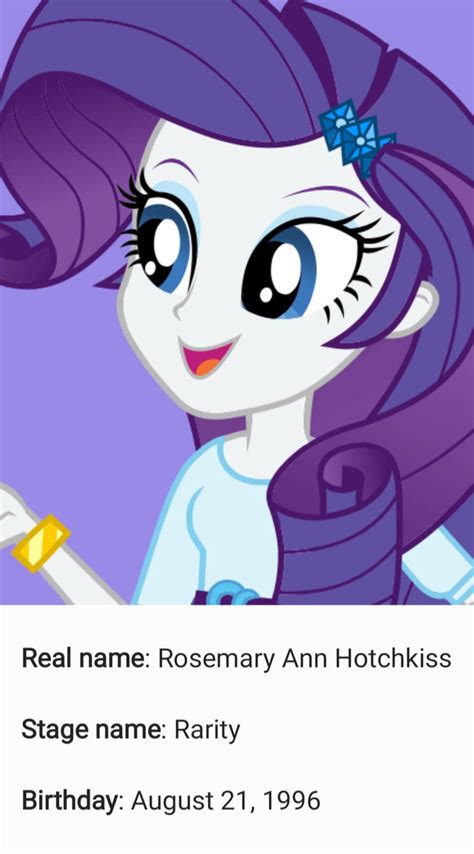 Raritys Celebrity Profile By Weyantonio26 On Deviantart