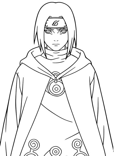 Desenhos Para Colorir Uchiha Itachi Coloringpagesonly