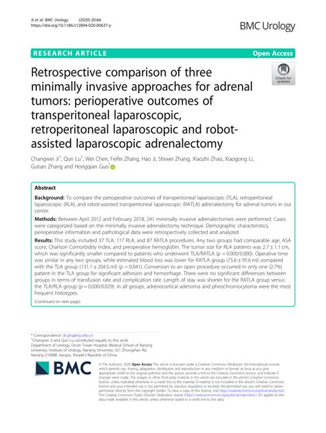 Pdf Retrospective Comparison Of Three Minimally Invasive Approaches