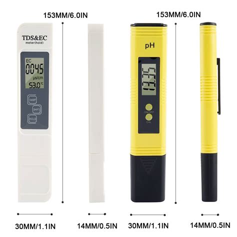 Digital Ph Tds Ec Meter Testare Temperatur Penna Lcd Indikator